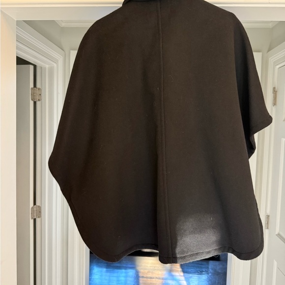 Coach Black Wool Cape Coat - Picture 4 of 5